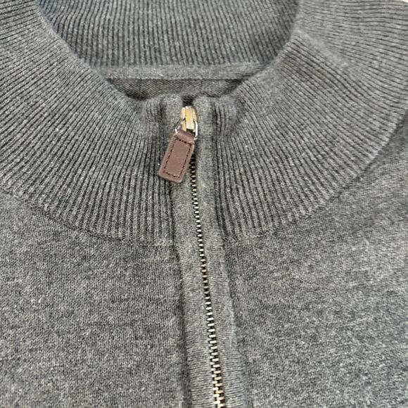 Foundry mens gray quarter zip sweater. Size 3XLT - Picture 2 of 7